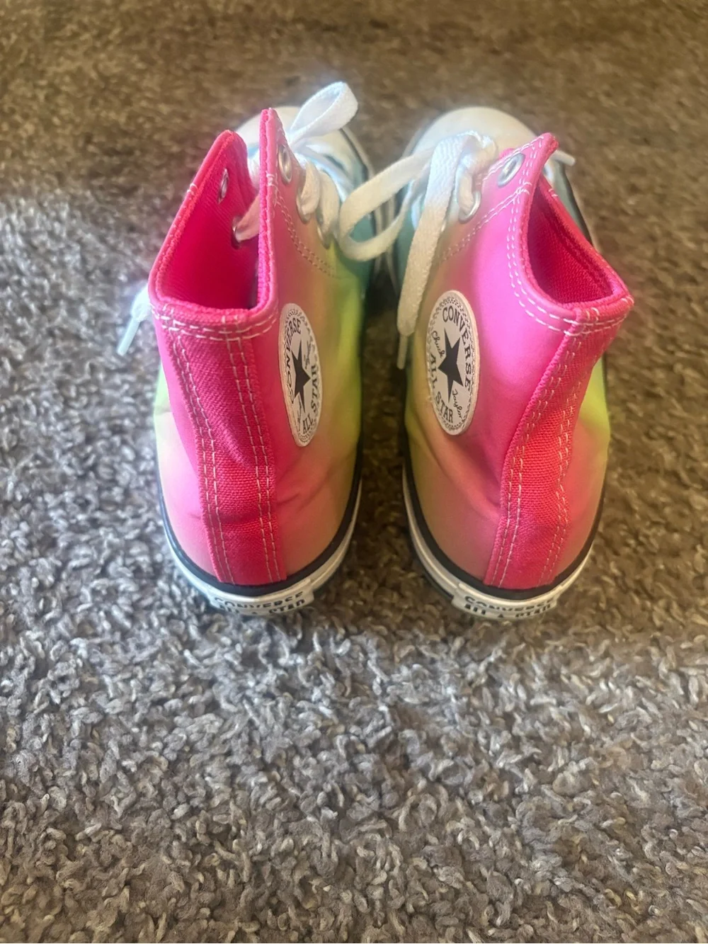 Converse Kids High-Top Sneakers - Pink, Green, Blue